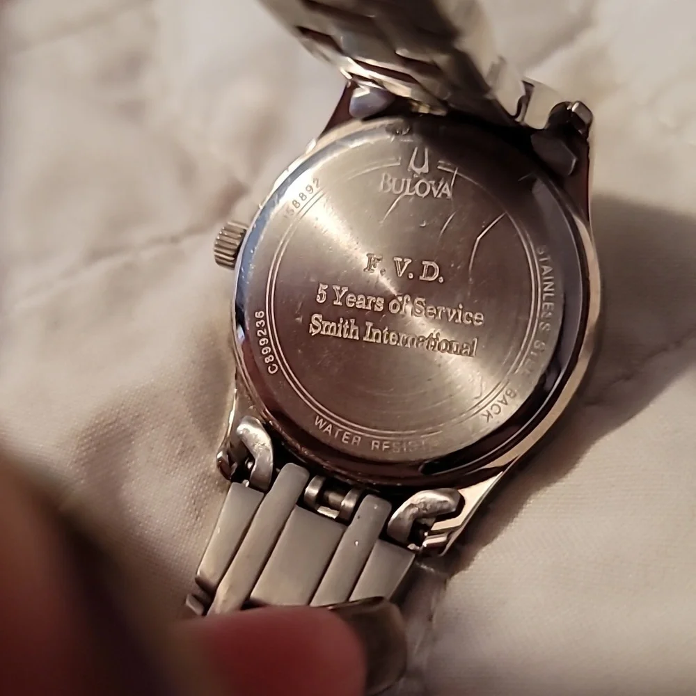 Bulova Ladies Watch 30mm Quartz Silver Dial Stainless Steel Band 96L005‎
